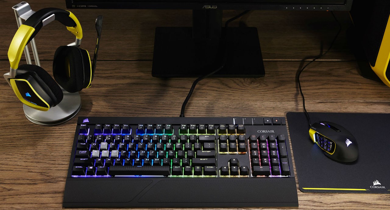 Corsair ra mắt bộ ba thiết bị chuột, phím, tai nghe RGB mới