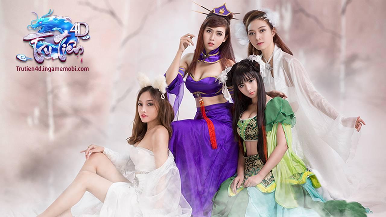 Tru Tien 4D - Tứ Đại Thần Nữ khoe vẻ đẹp “mơn mởn” trong bộ hình cosplay Tru Tiên 4D