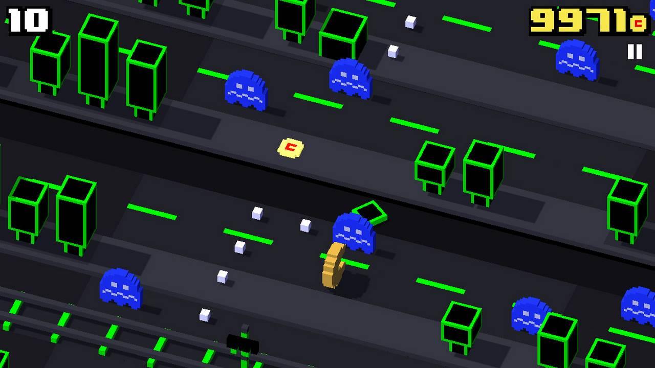 Pac-Man and pals invade "Crossy Road" in free iOS update