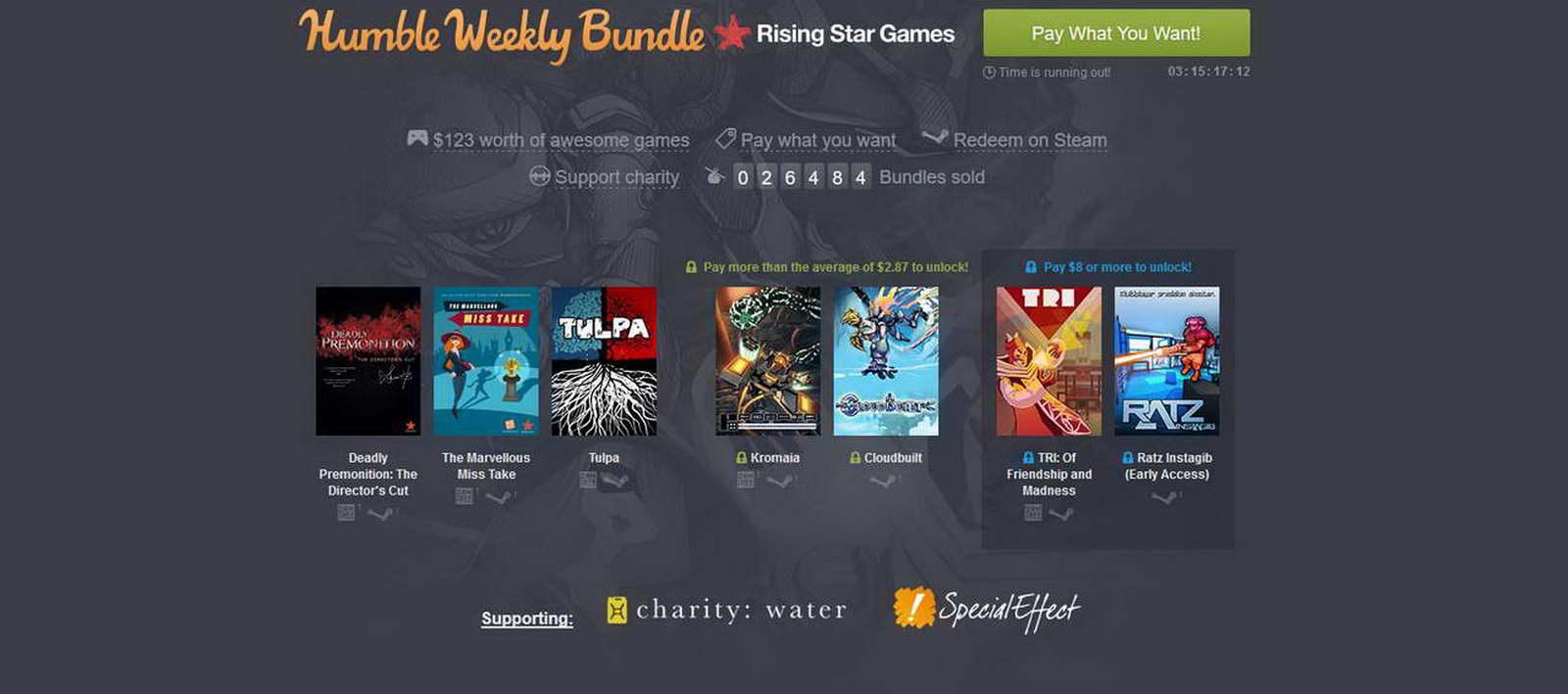 Humble Weekly Bundle giới thiệu gói “Rising Star Games”