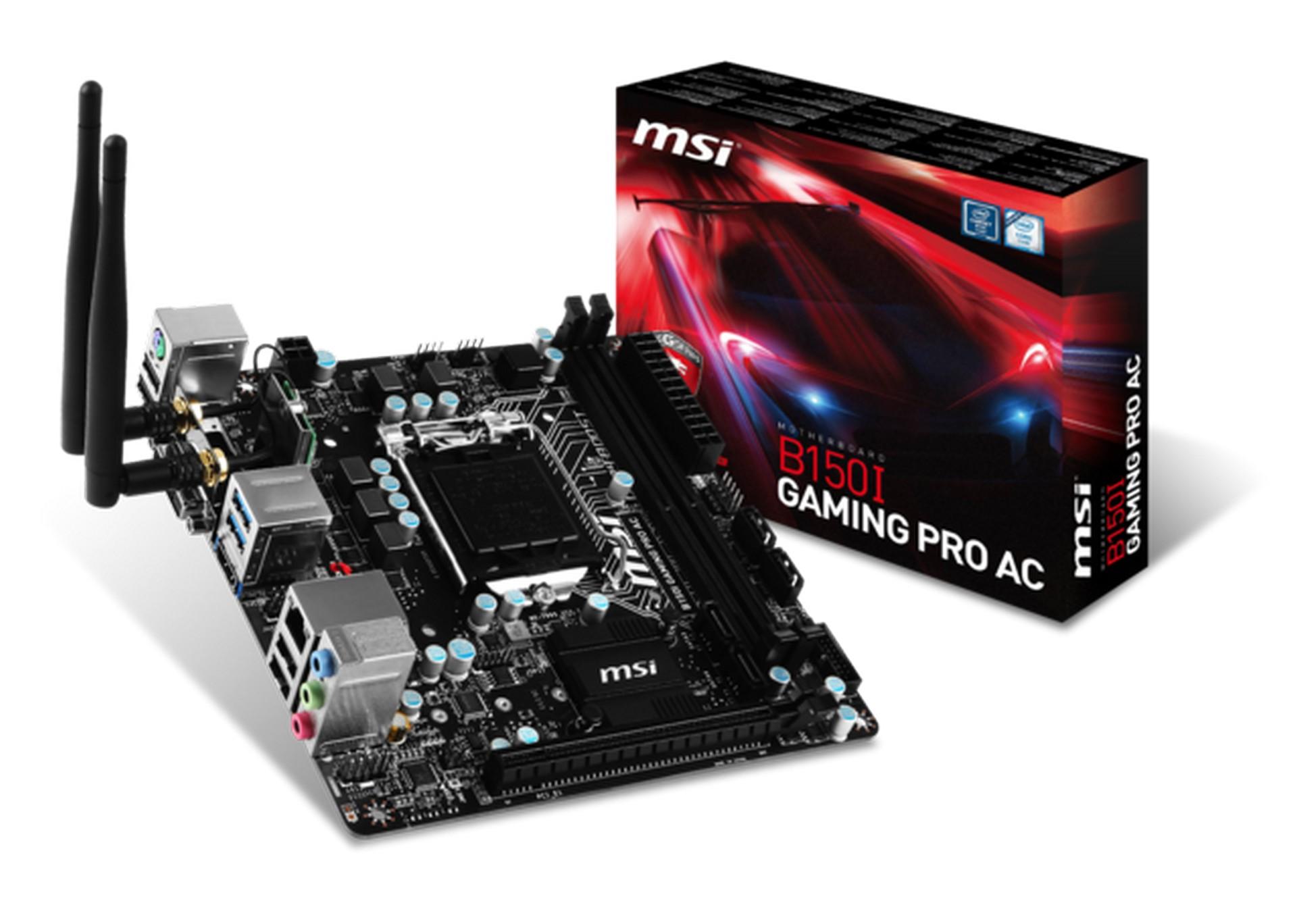 MSI chính thức giới thiệu bo mạch chủ nhỏ gọn B150I GAMING PRO và B150I GAMING PRO AC