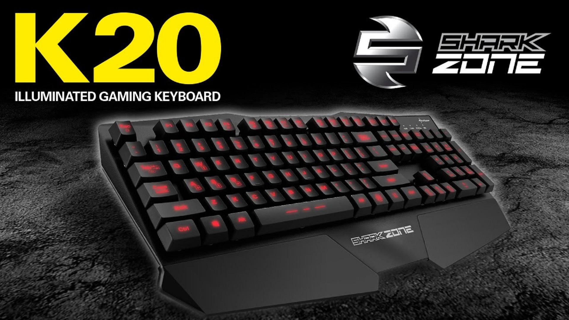 Lộ diện bàn phím "Shark Zone K20 Gaming" của Sharkoon