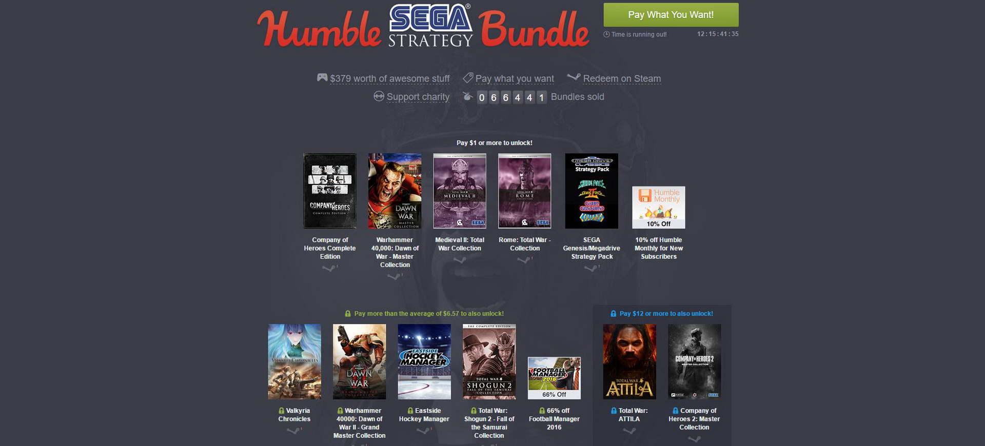 Humble Bundle giới thiệu gói Humble Sega Strategy Bundle