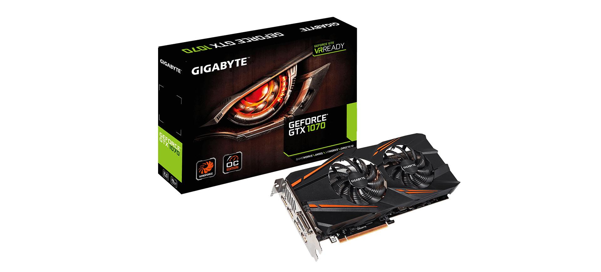 Gigabyte giới thiệu card đồ họa GTX 1070 WINDFORCE OC