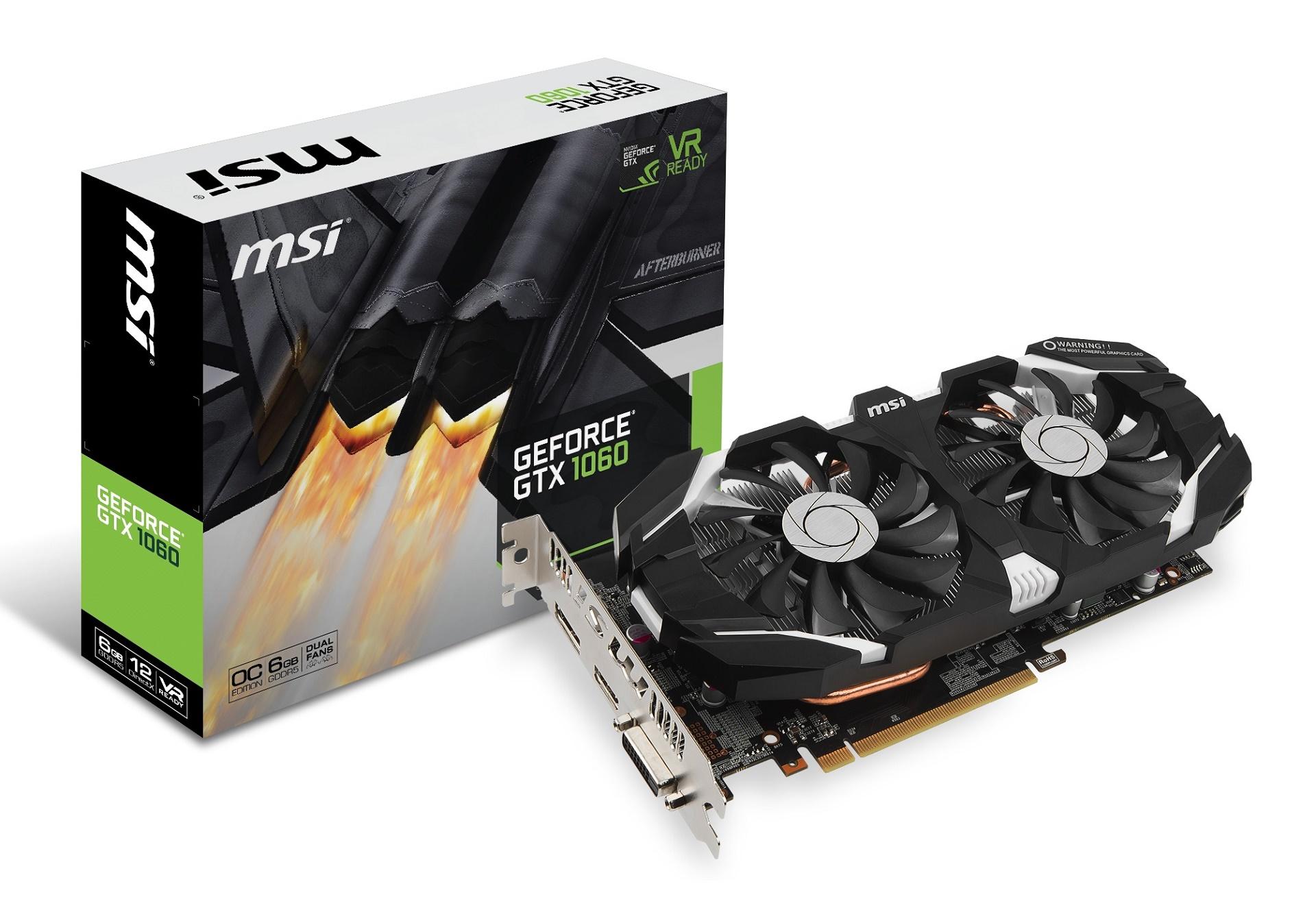 MSI trình làng VGA GEFORCE® GTX 1060 phiên bản tùy biến cực chất