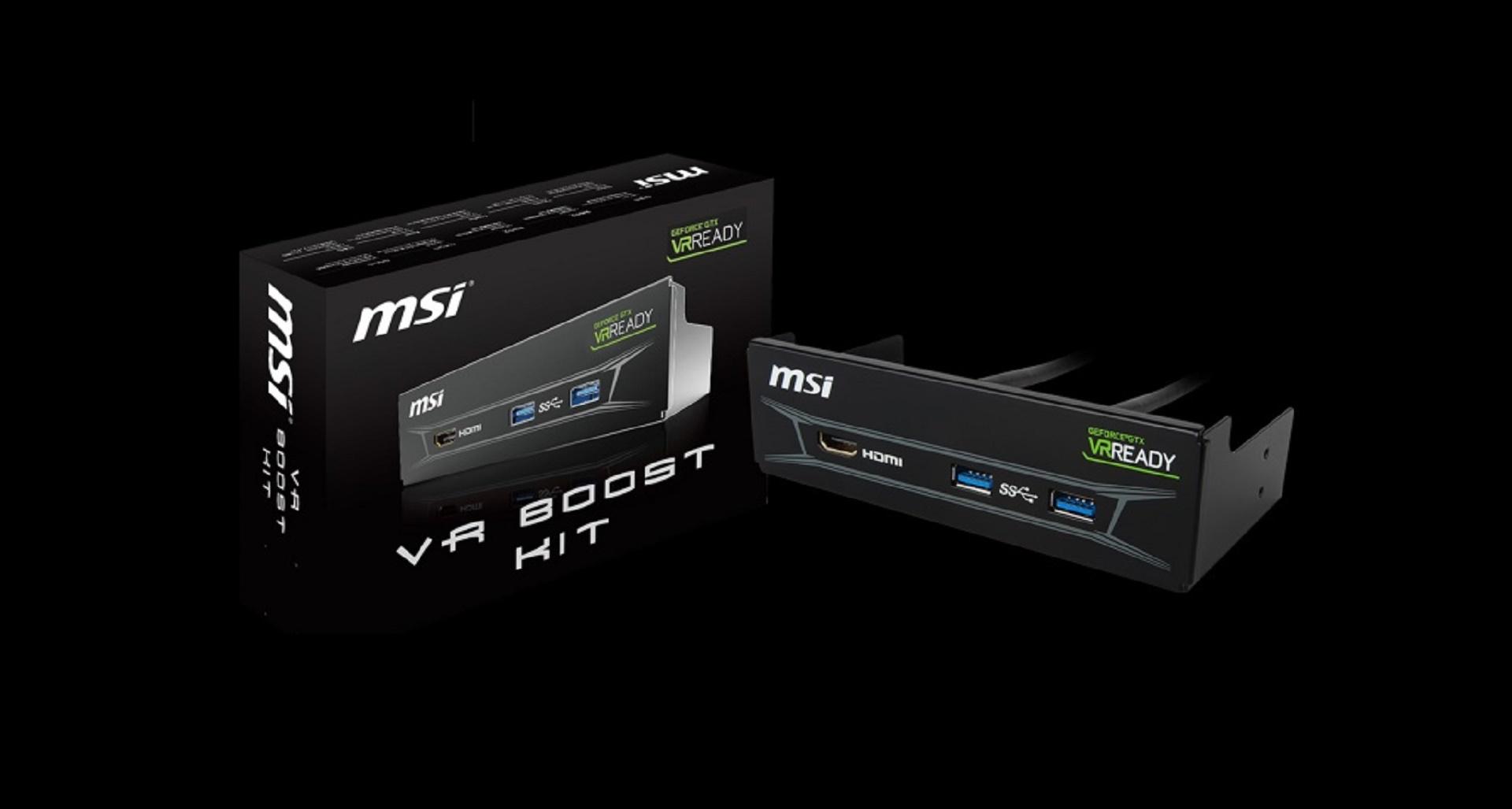 Trải nghiệm VR tốt nhất với MSI VR BOOST KIT