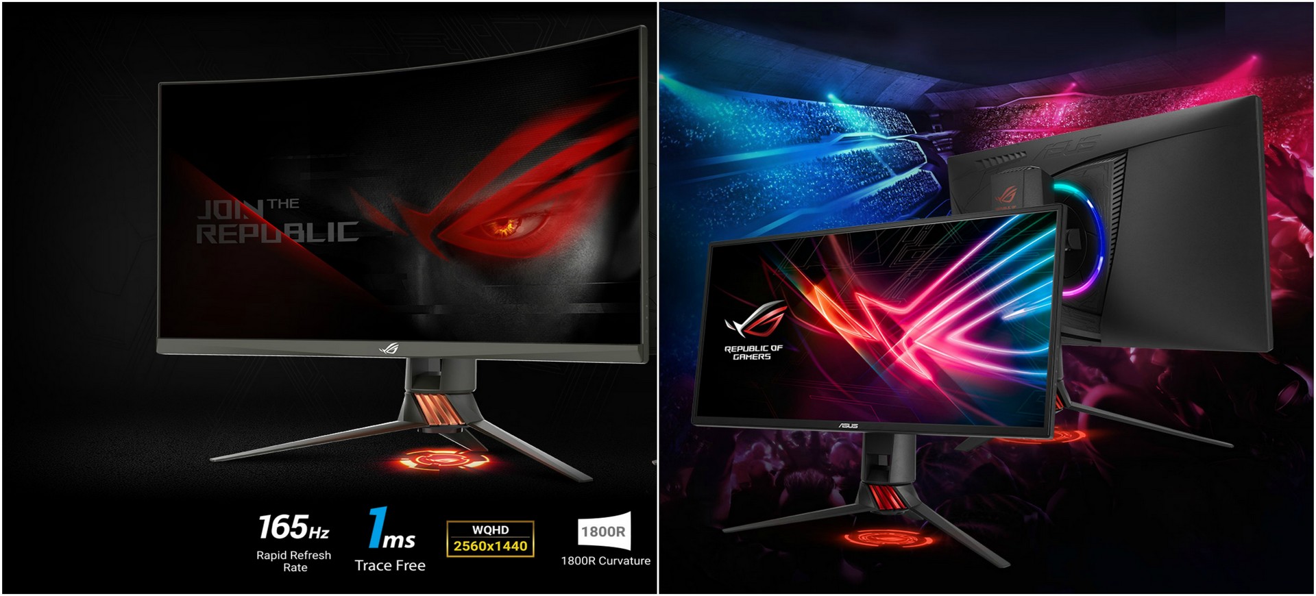 ASUS ra mắt hai mẫu màn hình ROG STRIX XG258Q và ROG SWIFT PG27VQ dành cho game thủ