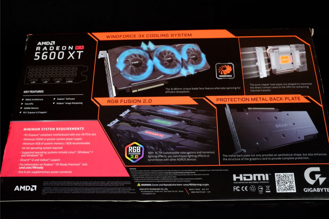 Gigabyte RX 5600 XT Gaming OC 6G