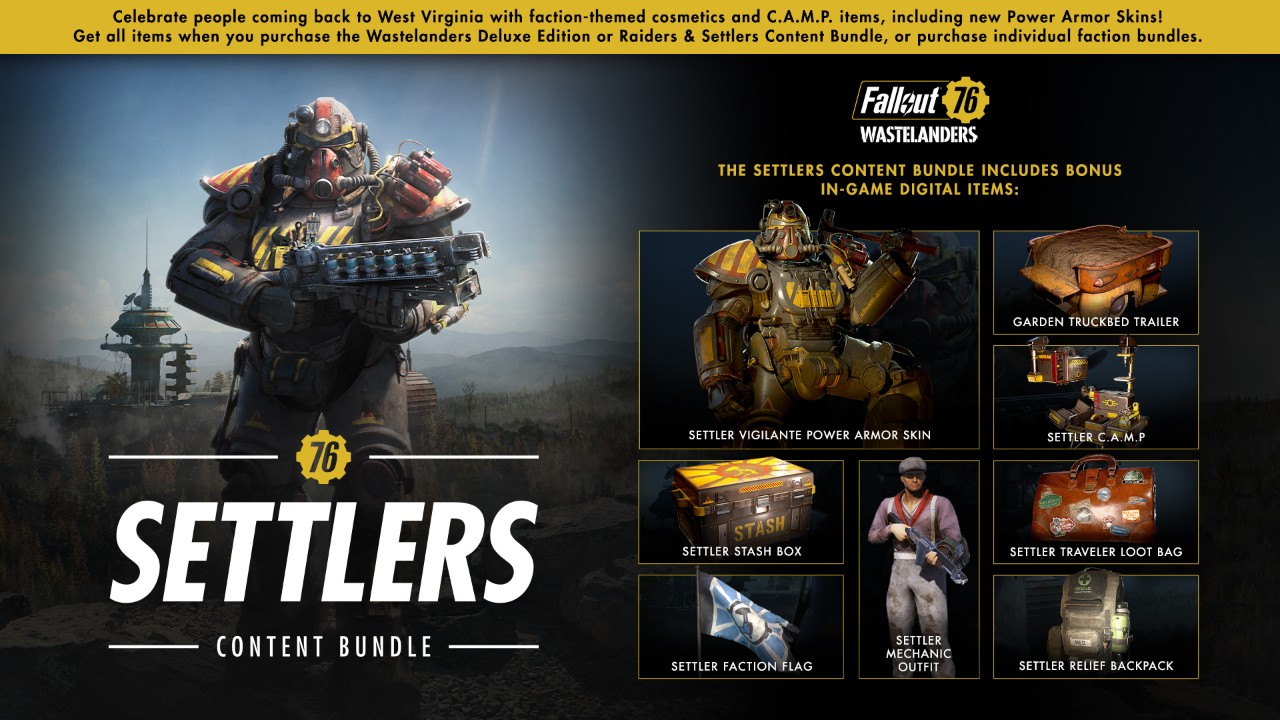 Fallout 76 Settlers Bundle