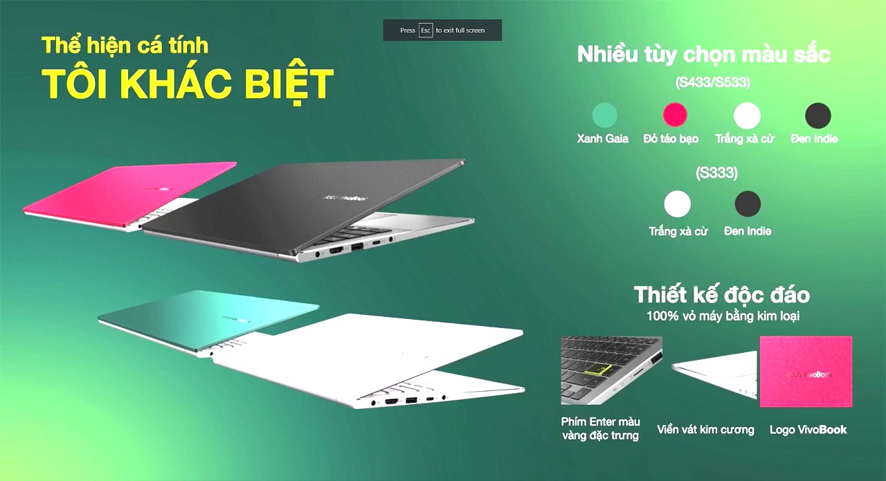 ASUS ra mắt ba dòng laptop Vivobook mới trong năm 2020