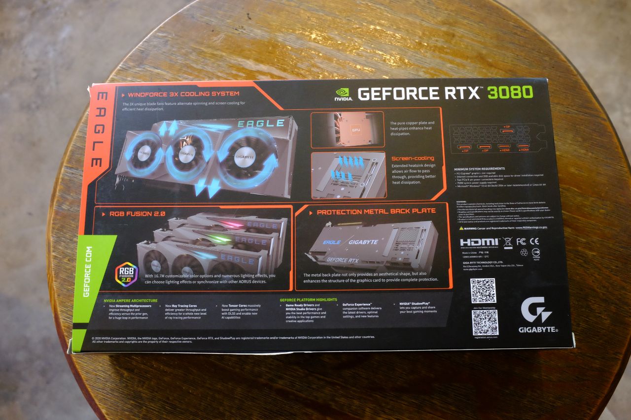 Gigabyte RTX 3080 Eagle Gaming OC 10G - Đánh giá nhanh