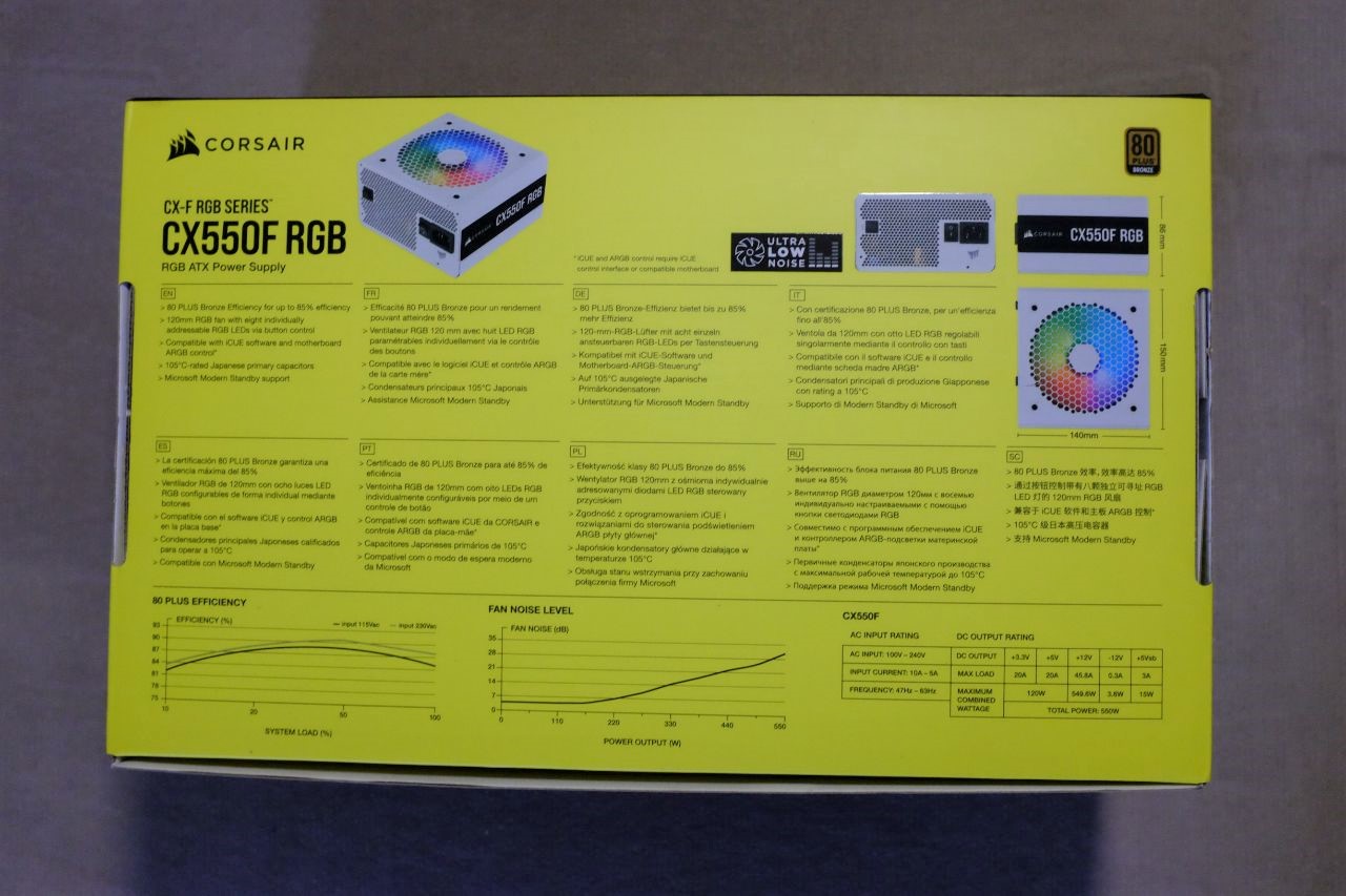 Corsair CX550F RGB ATX Power Supply - Đánh Giá Nhanh