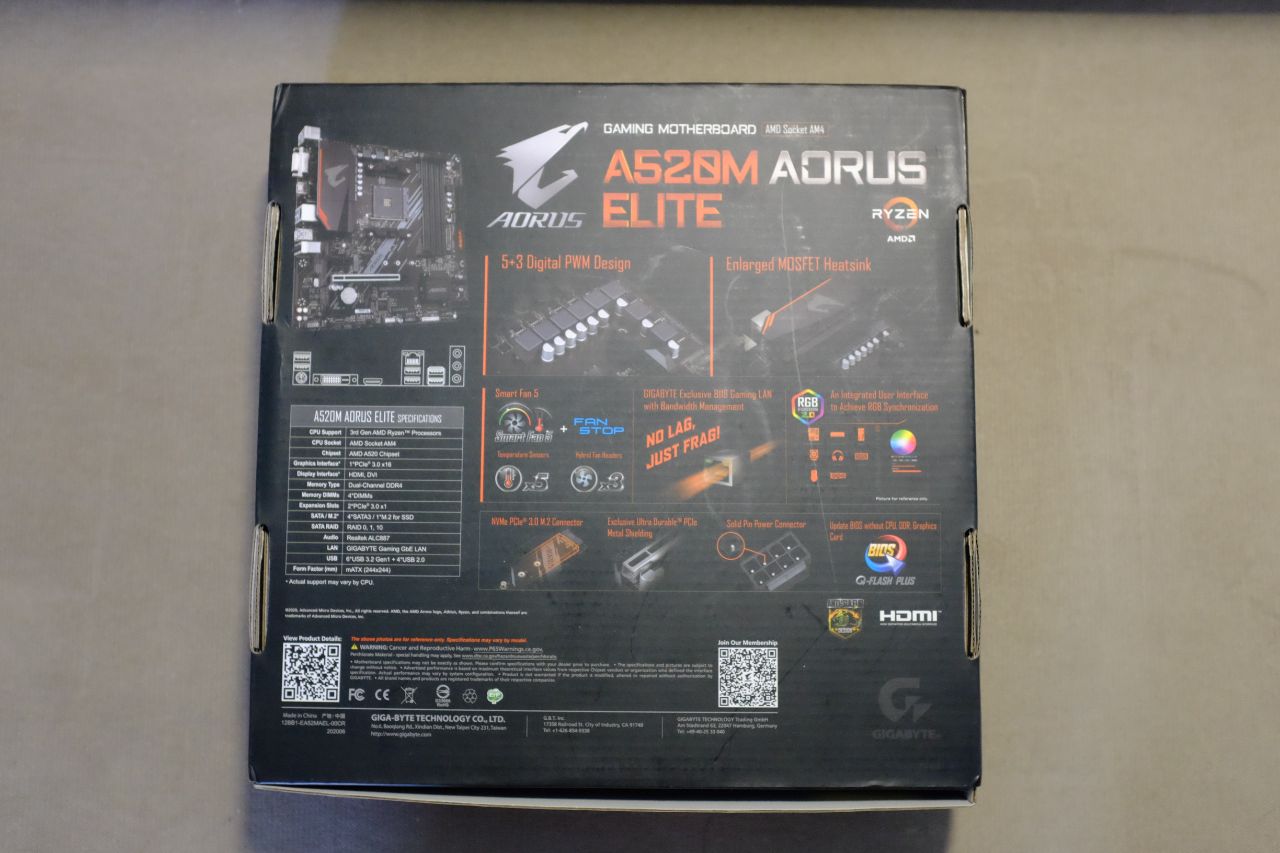 AORUS A520M Elite Rev 1.0 - Đánh Giá Gaming Gear