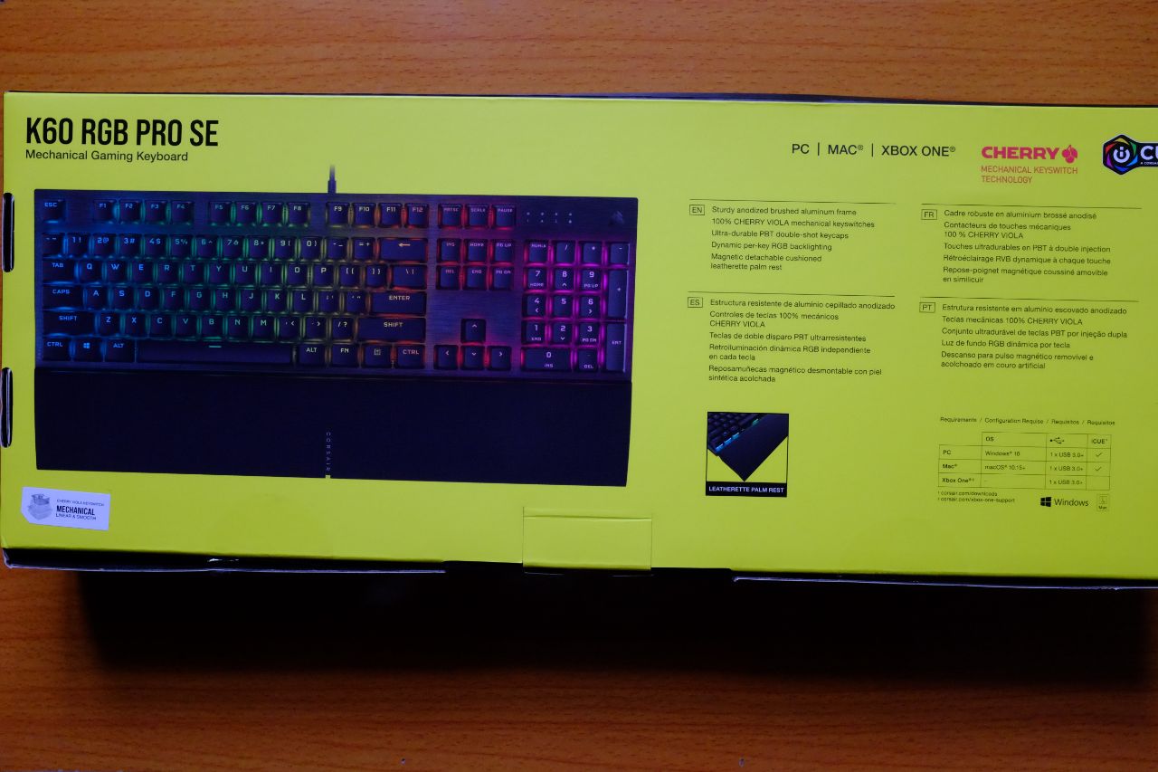 Corsair K60 RGB Pro SE Mechanical Keyboard - Đánh Giá Gaming Gear