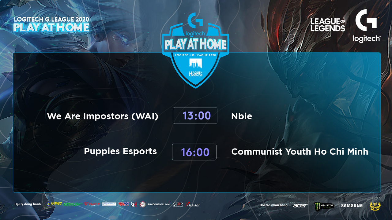 Logitech G League 2020 - Puppies Esports và We Are Impostors vô địch
