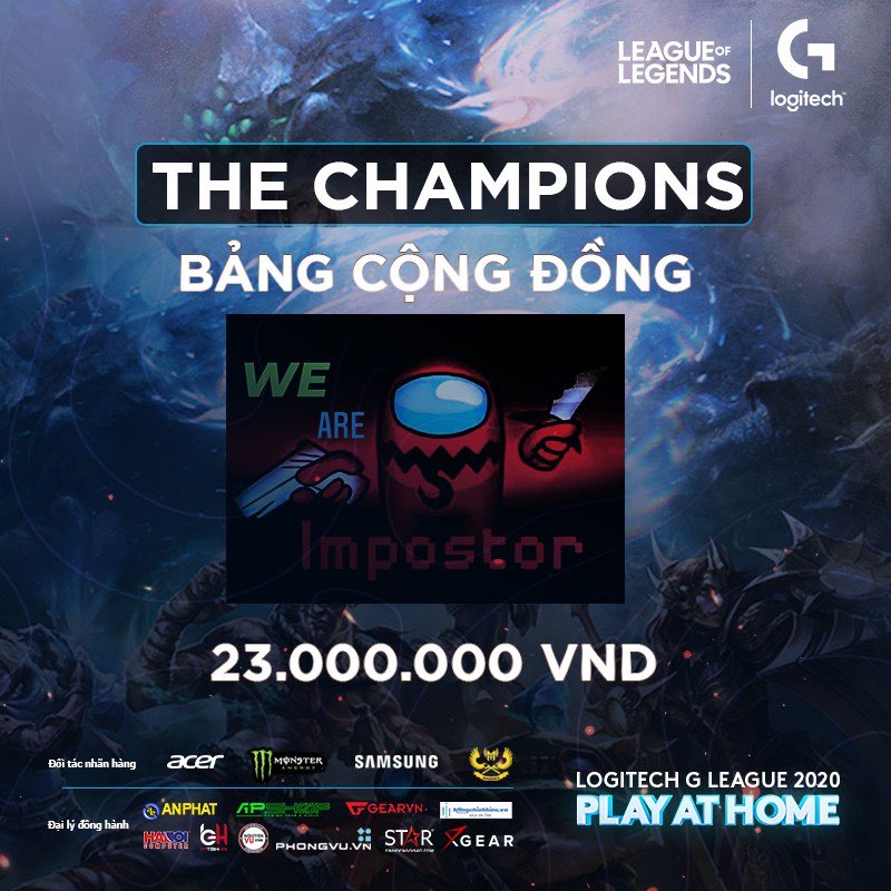 Logitech G League 2020 - Puppies Esports và We Are Impostors vô địch