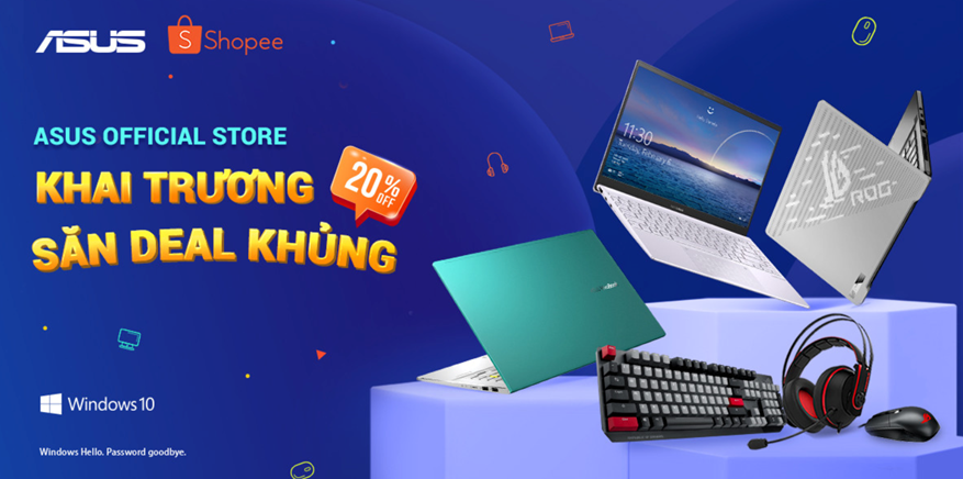 ASUS Việt Nam khai trương ASUS Official Store trên Shopee