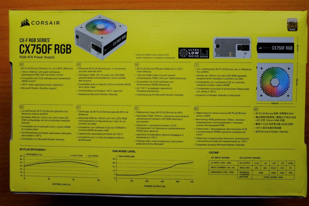 Corsair CX750F RGB - Đánh Giá Nhanh