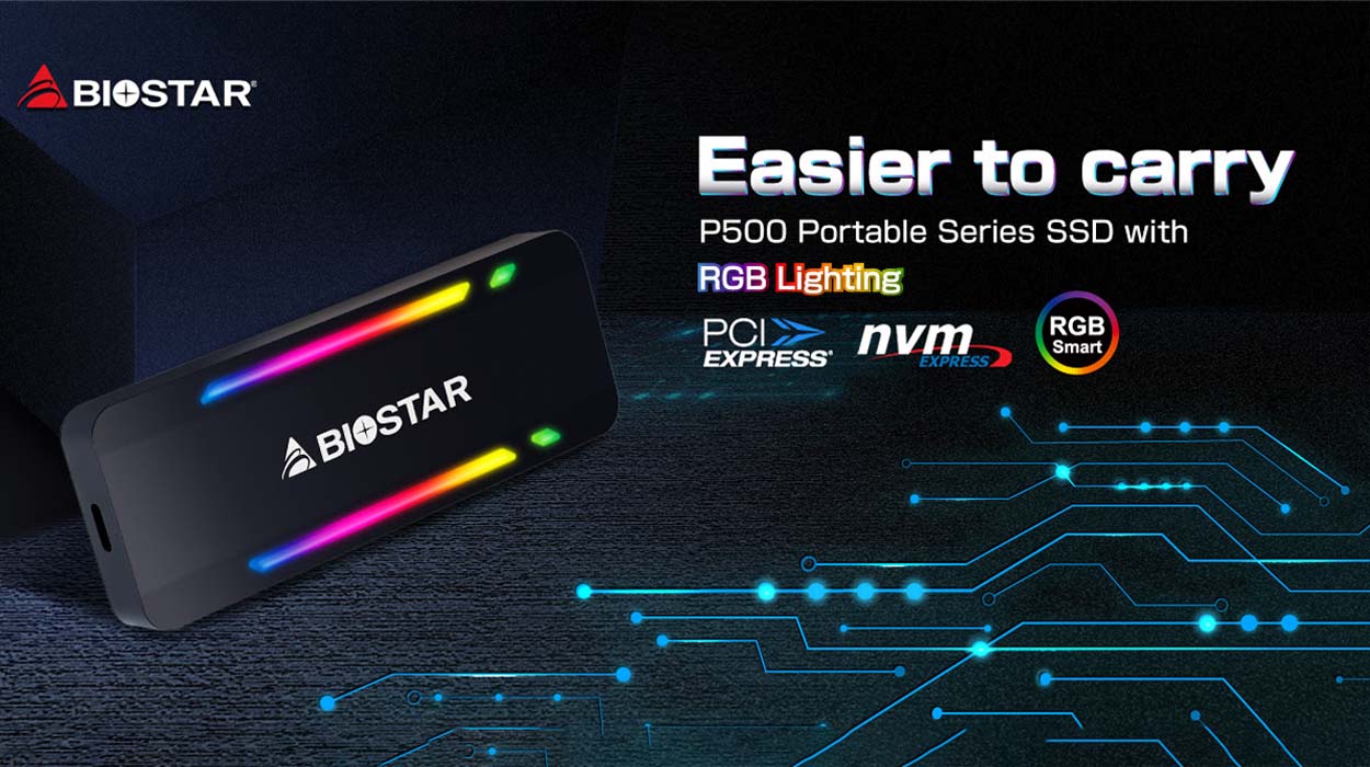 BIOSTAR công bố dòng ổ cứng SSD di động P500