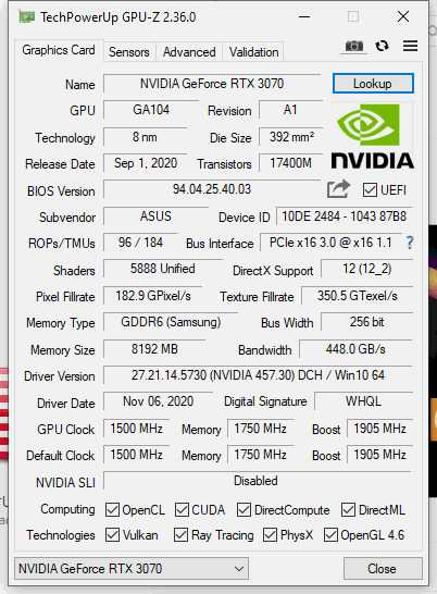 ASUS Strix RTX 3070 8G GAMING - Đánh Giá Gaming Gear