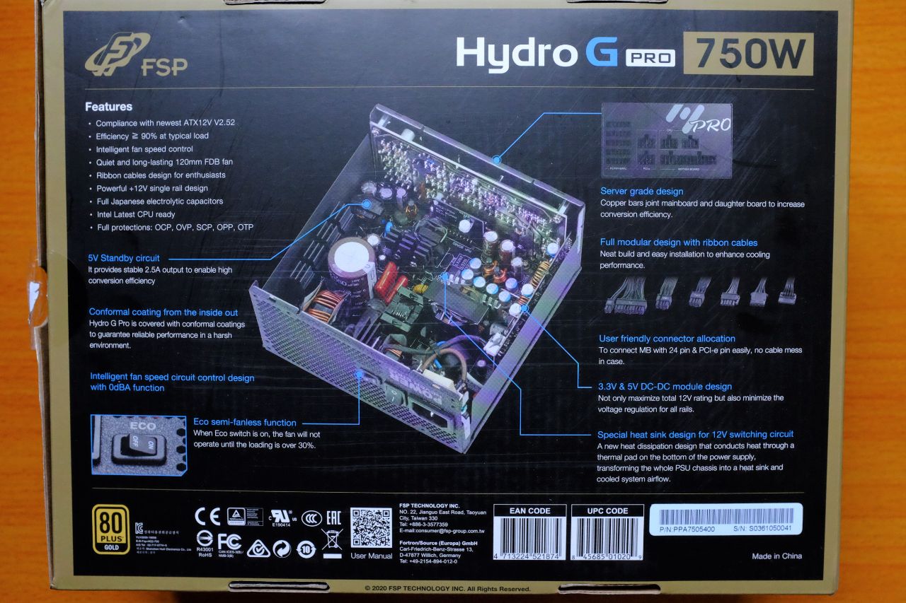 FSP Hydro G PRO 750W - Đánh Giá Nhanh