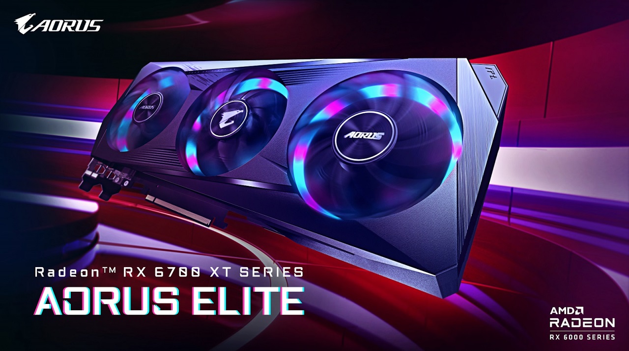 GIGABYTE ra mắt card đồ họa AORUS Radeon™ RX 6700 XT ELITE