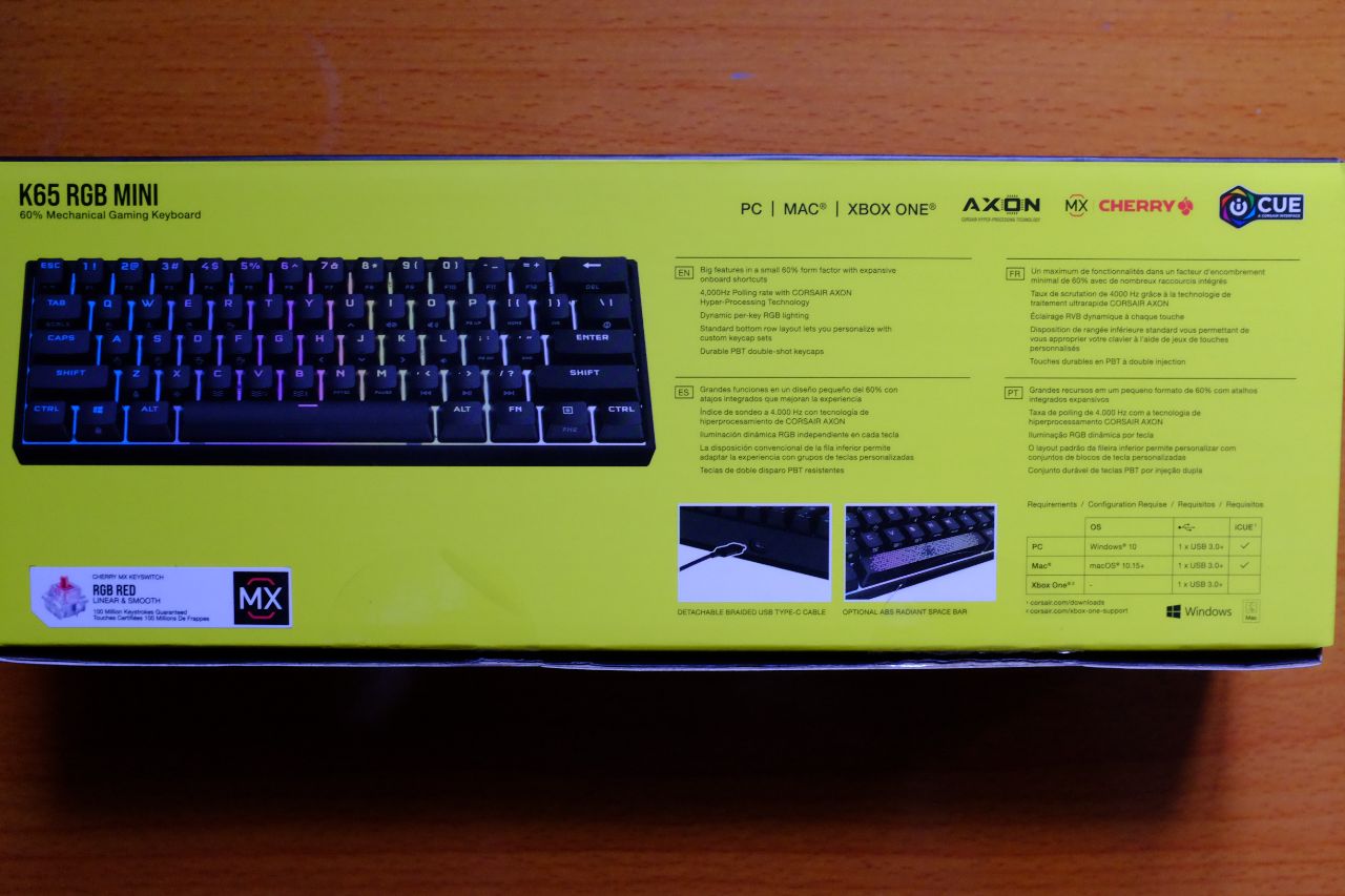 Corsair K65 RGB MINI Gaming Keyboard - Đánh Giá Gaming Gear