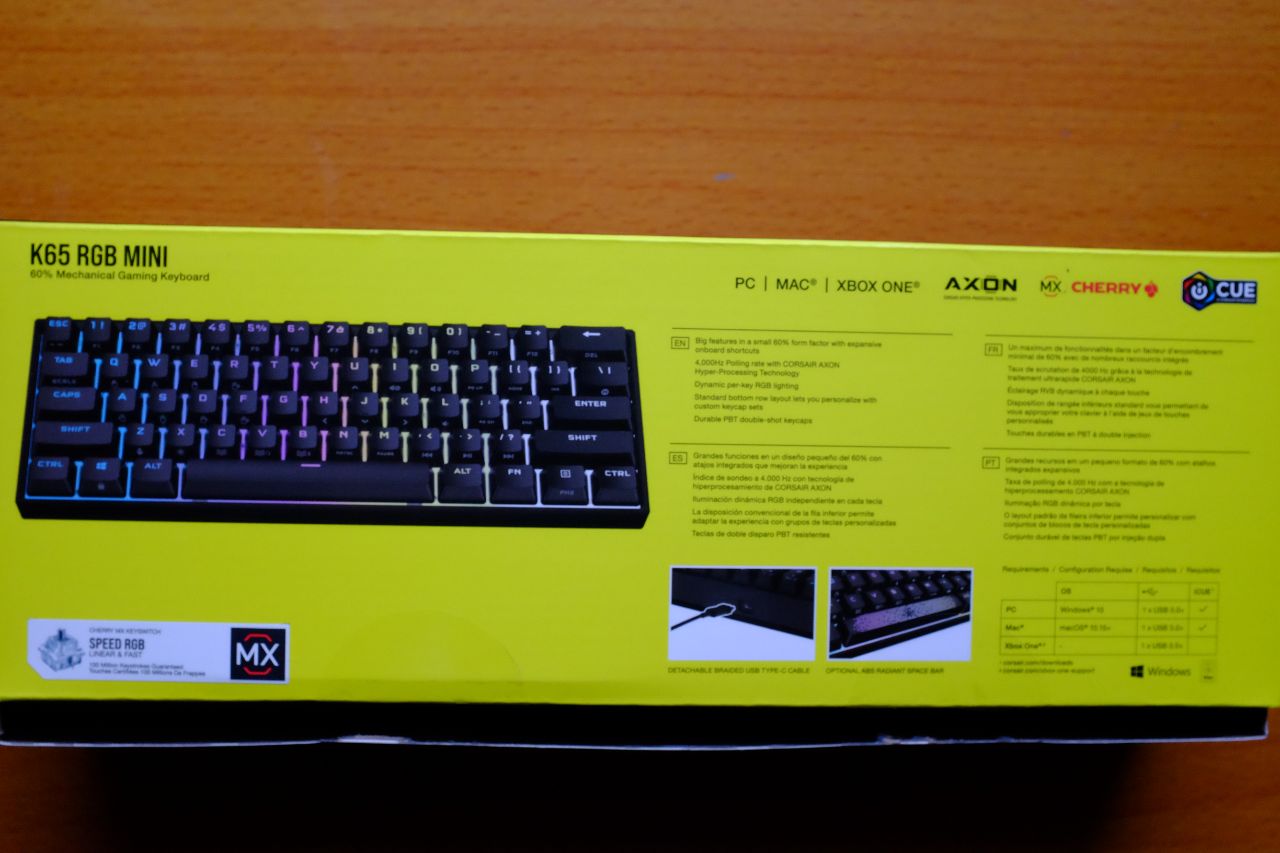 Corsair K65 RGB MINI MX Speed - Đánh Giá Nhanh