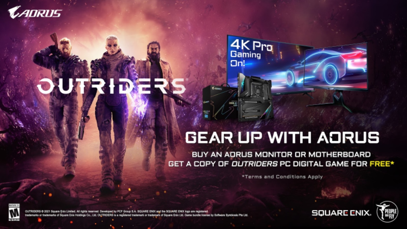 GIGABYTE AORUS hợp tác với SQUARE ENIX ra mắt Game Outriders 
