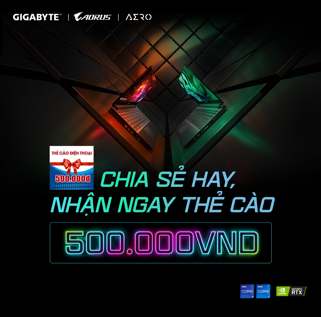 GIGABYTE tổ chức chương trình khuyến mãi cho khách hàng mua laptop