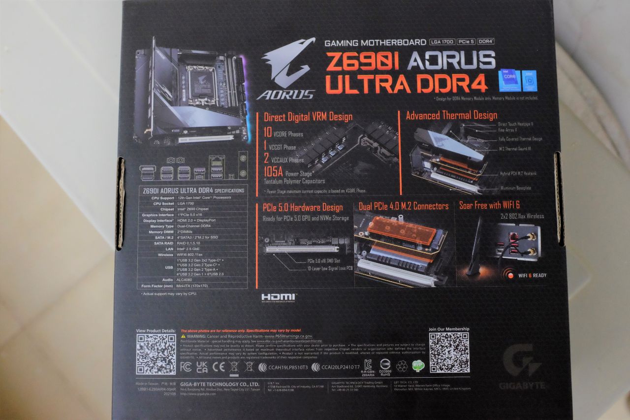 Z690I AORUS Ultra DDR4 - Đánh Giá Nhanh