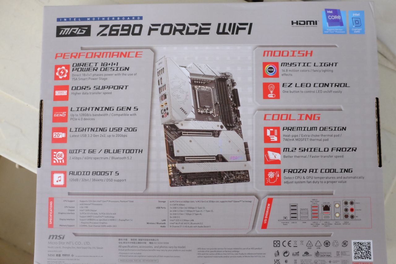MSI MPG Z690 Force Wifi - Đánh Giá Nhanh