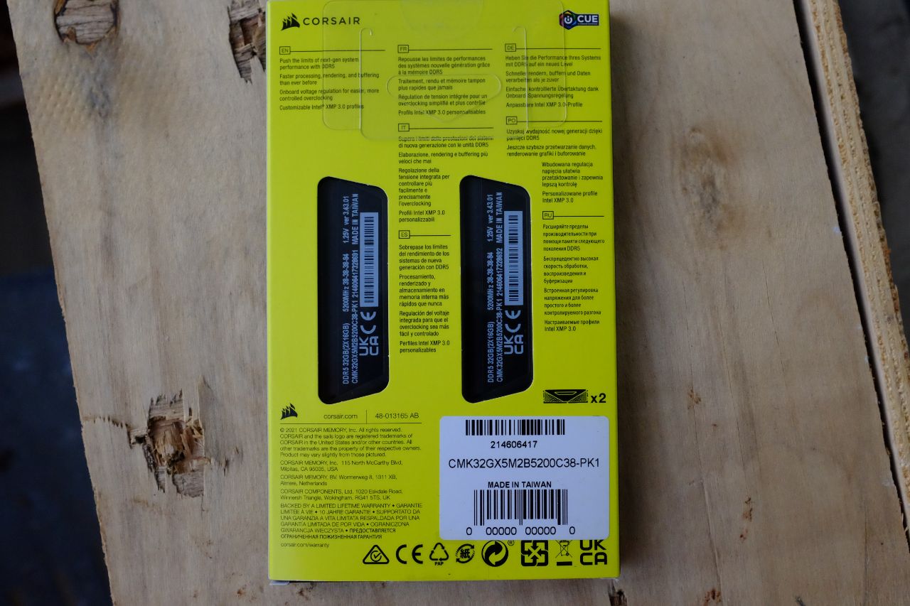 Corsair Vengeance DDR5 5200MHz - Đánh Giá Nhanh