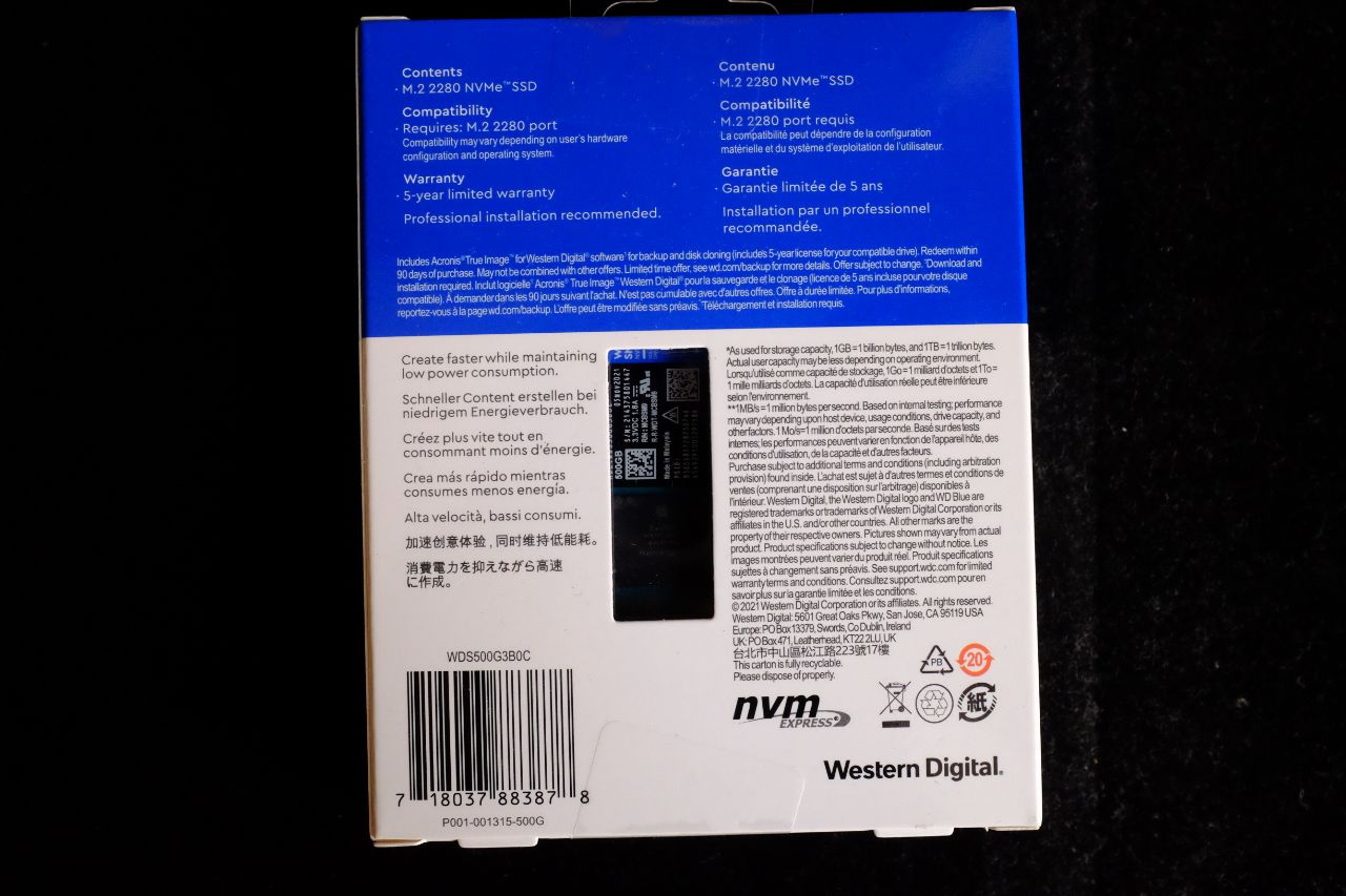 Western Digital WD Blue SN570 500GB - Đánh Giá Gaming Gear