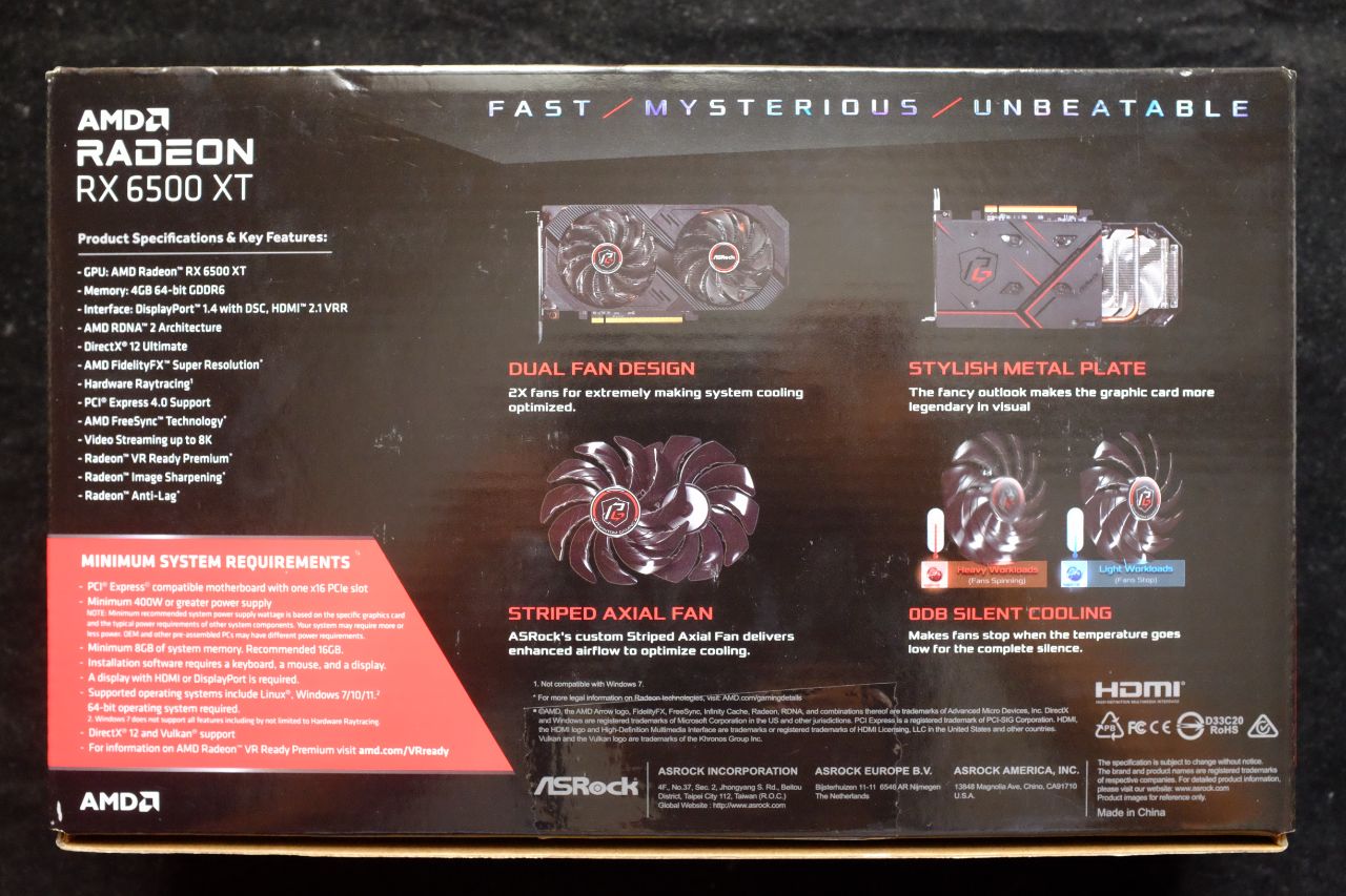 AMD RX 6500 XT ASRock Phantom - Đánh Giá Gaming Gear