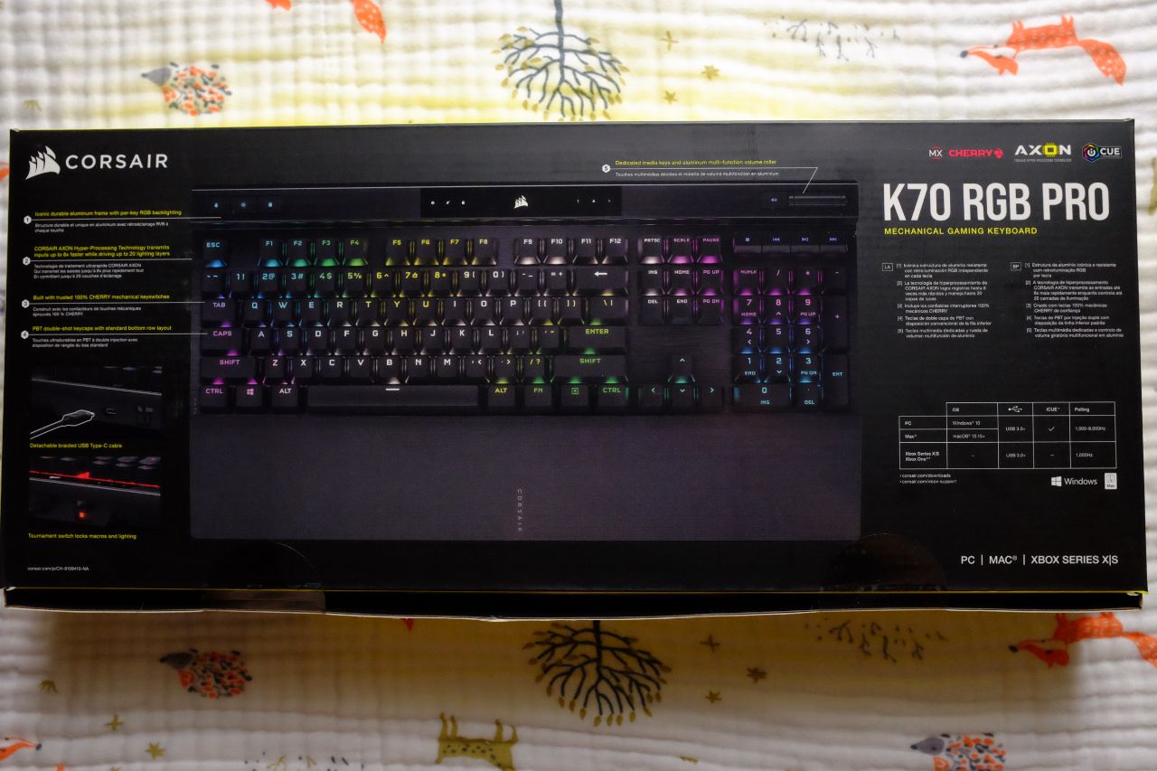 Corsair K70 RGB Pro Red Switch - Đánh Giá Gaming Gear