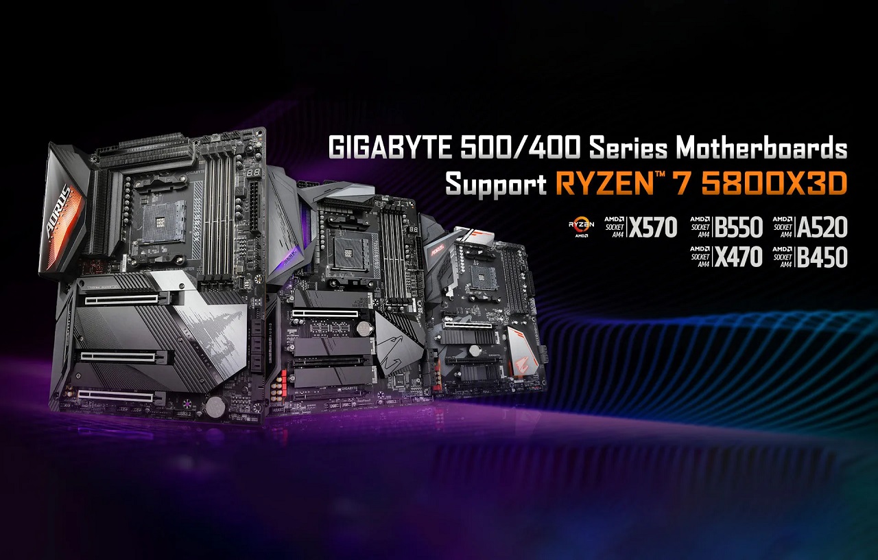 Bo mạch chủ Gigabyte hỗ trợ Ryzen 7 5800X3D - Tin Gaming Gear