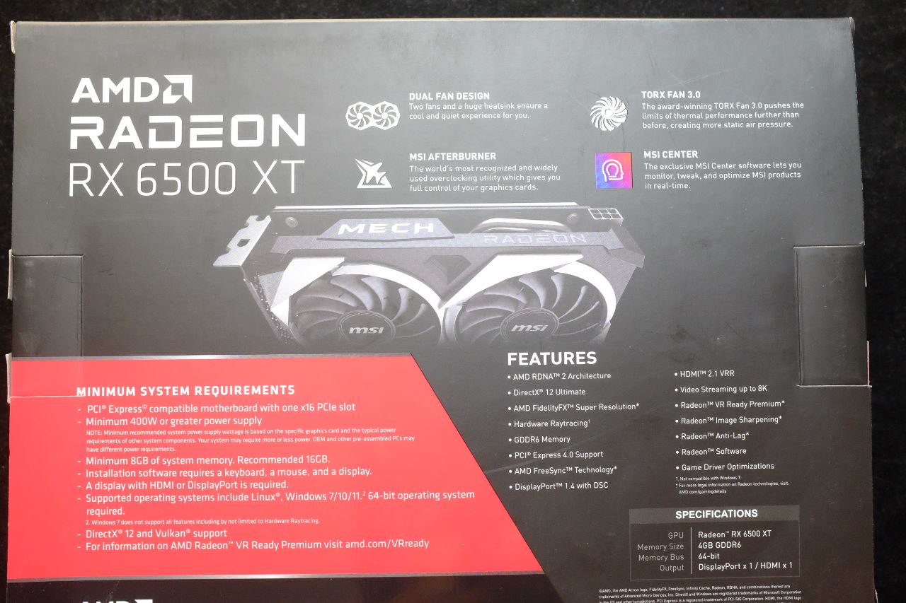 MSI RX 6500 XT Mech 2X 4G OC - Đánh Giá Gaming Gear