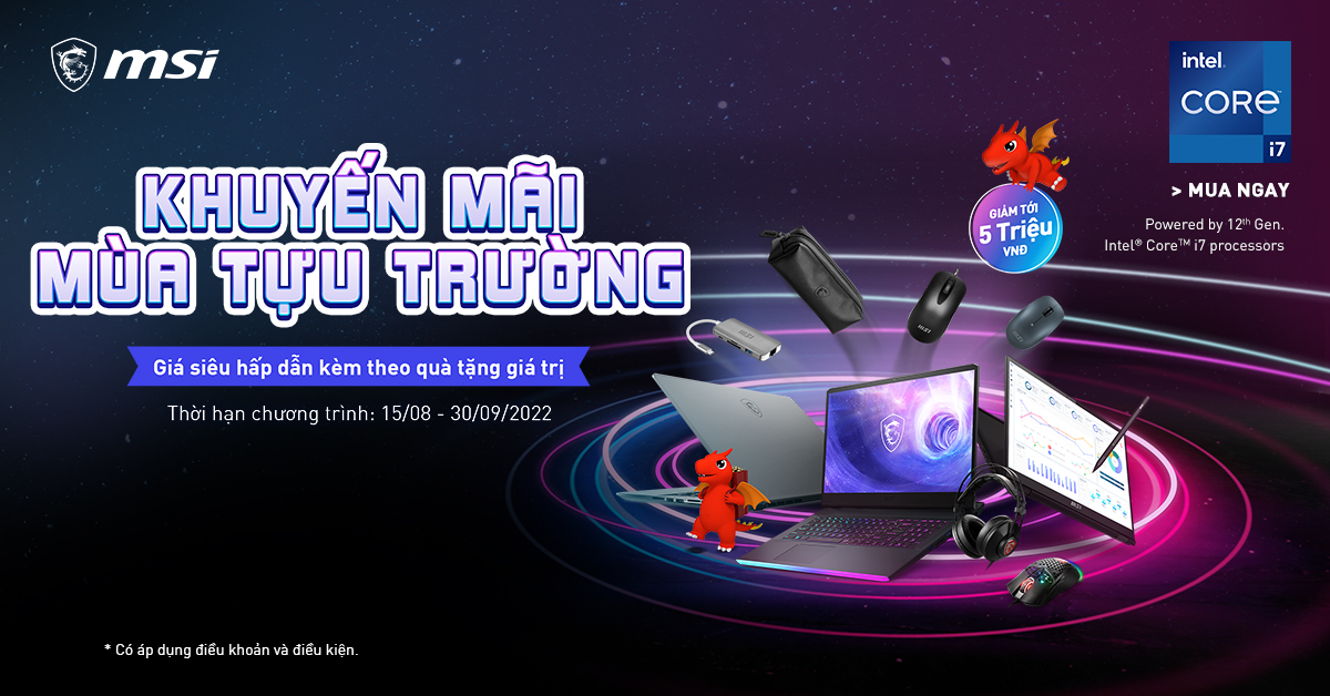 MSI tung ra chương trình Khuyến mãi mùa tựu trường - Tin Gaming Gear