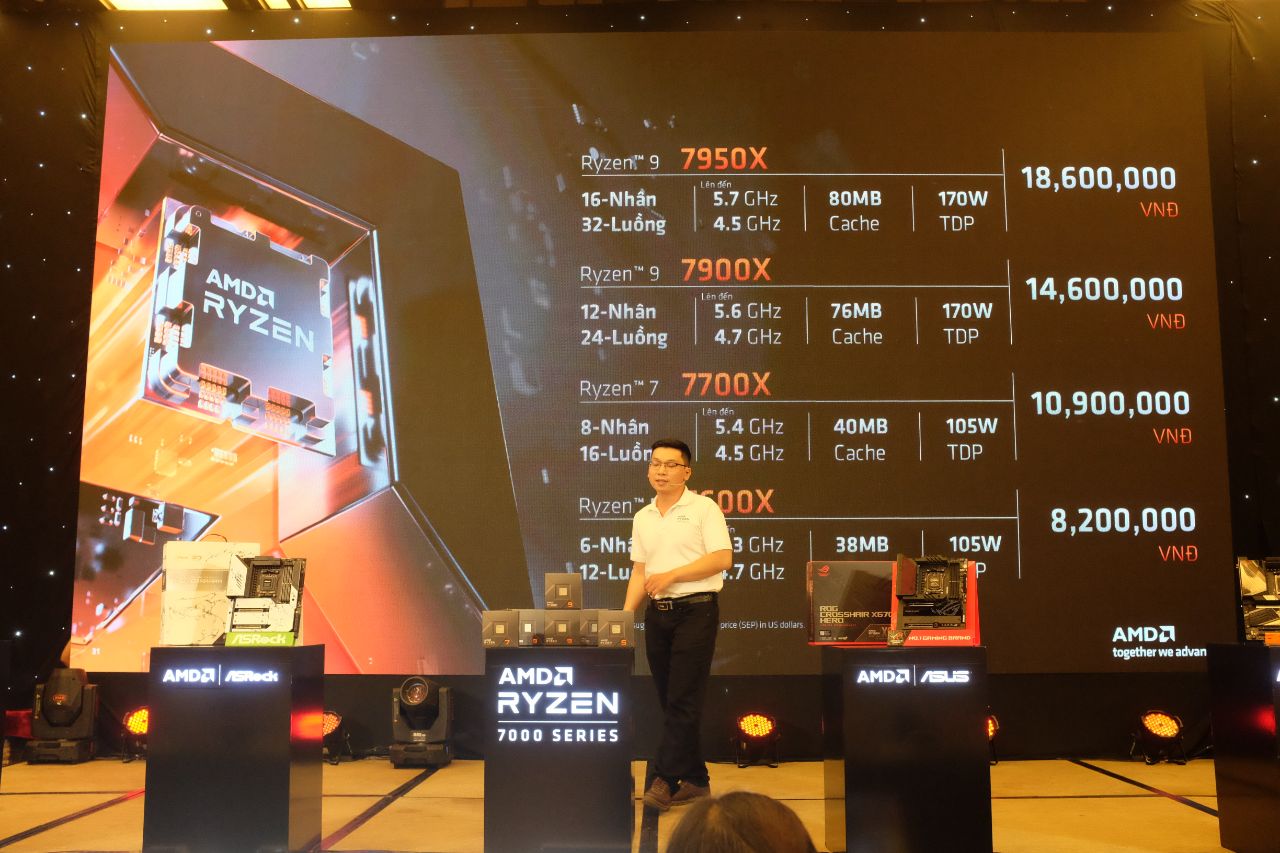 AMD ra mắt dòng CPU Ryzen 7000 Series với kiến ​​trúc Zen 4 - Tin Gaming Gear