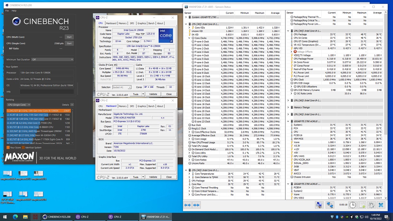 GIGABYTE Instant 6GHz tăng hiệu suất Intel® Core™ i9-13900K lên 6GHz trong nháy mắt - Tin Gaming Gear