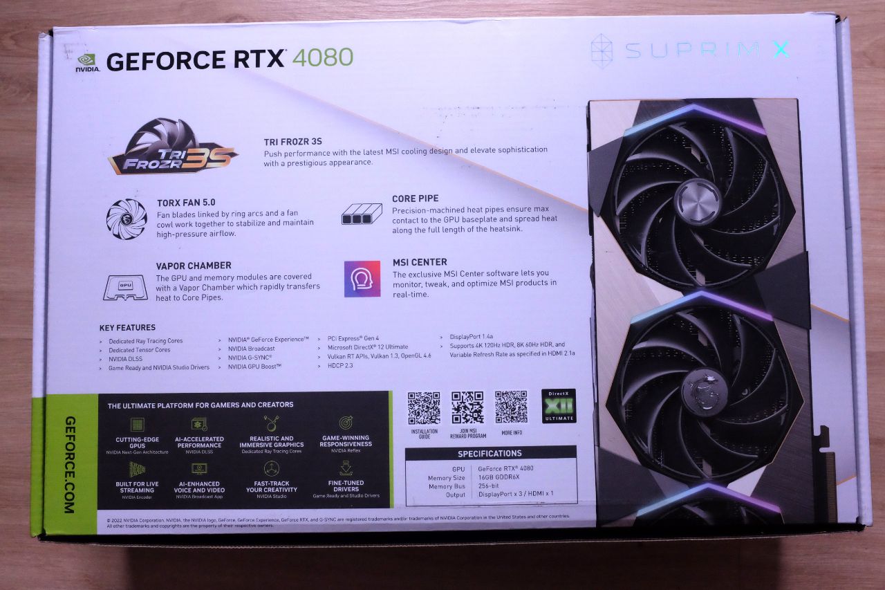 MSI RTX 4080 SUPRIM X - Đánh Giá Gaming Gear