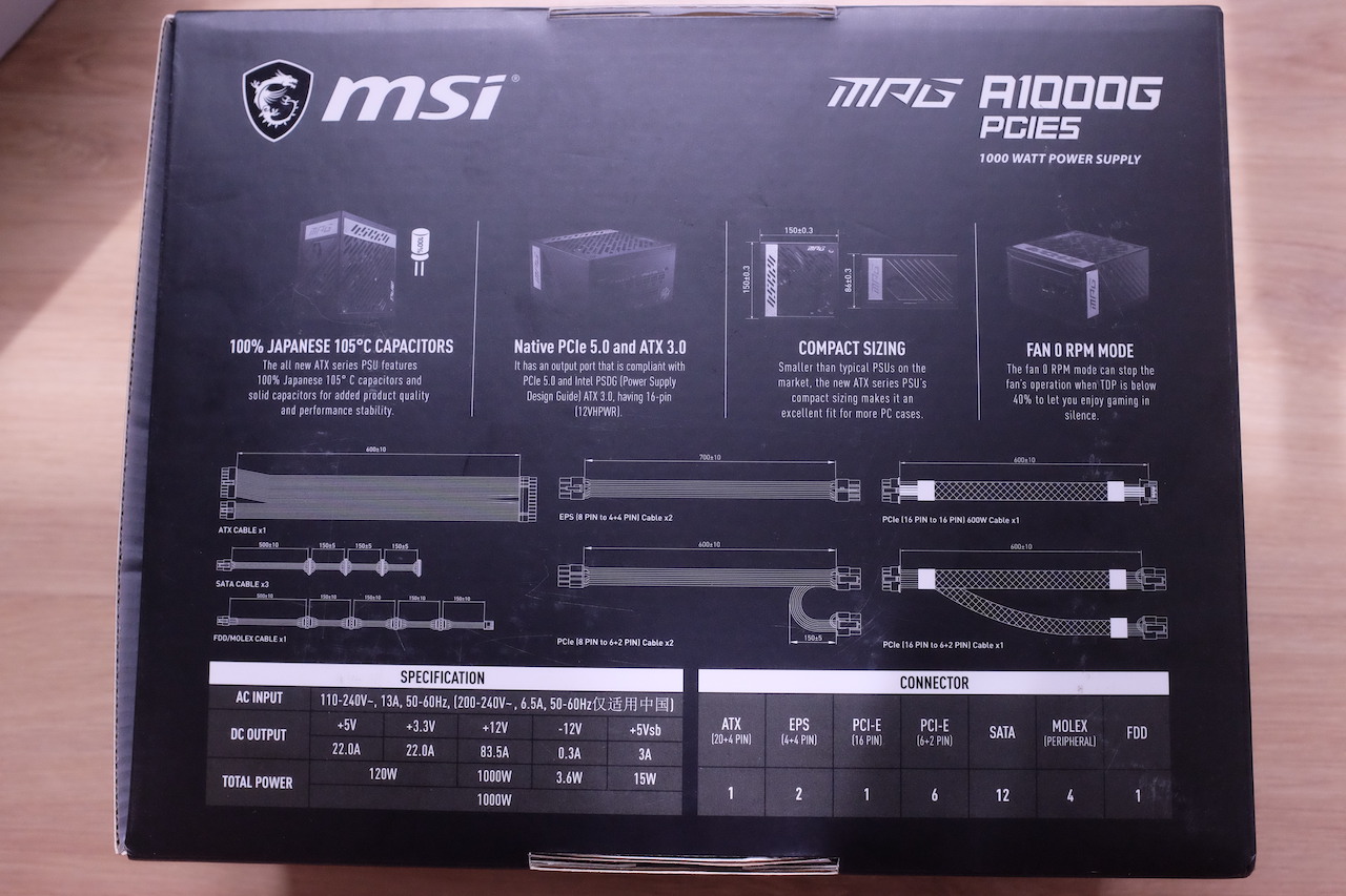 MSI MPG A1000G