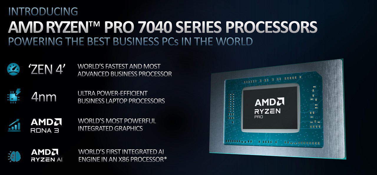 AMD ra mắt dòng sản phẩm Ryzen PRO 7040 Series - Tin Gaming Gear