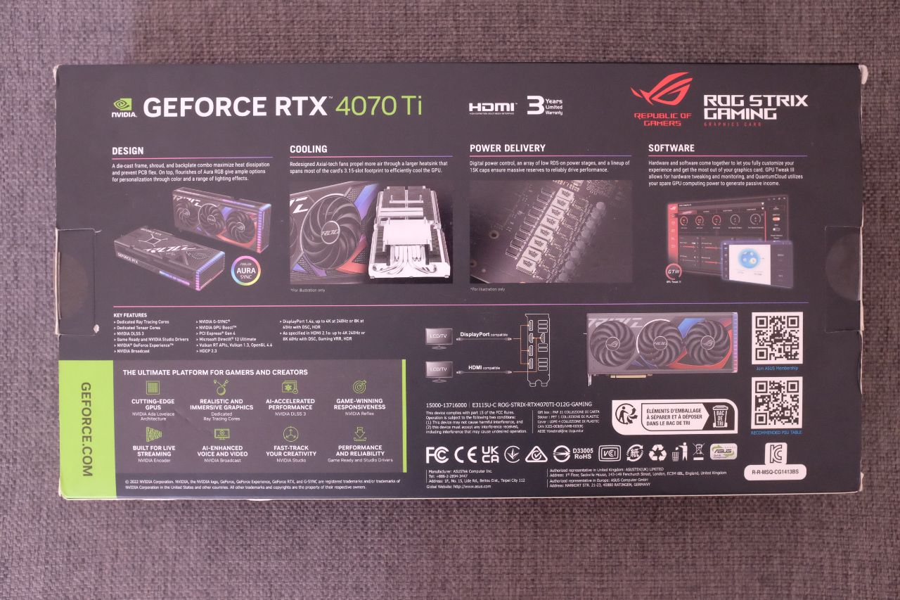 ASUS Strix RTX 4070 Ti - Đánh Giá Gaming Gear
