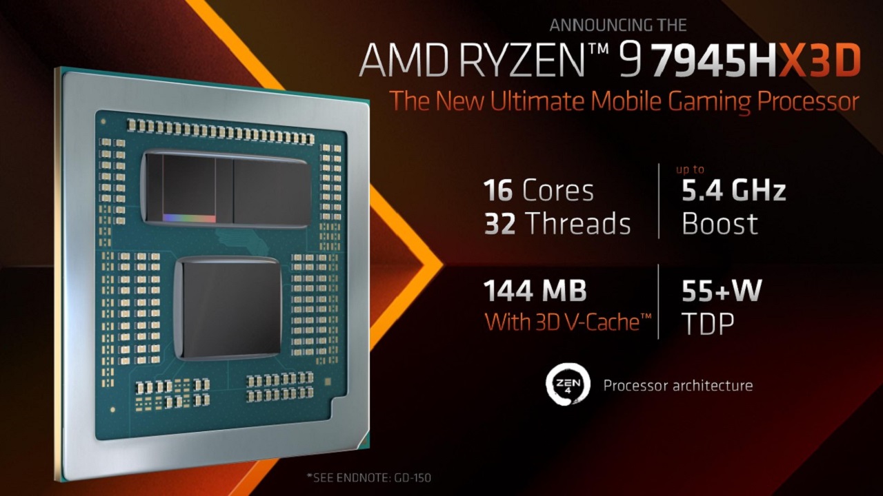 AMD cho ra mắt AMD Ryzen 9 7945HX3D dành cho laptop chơi game - Tin Gaming Gear