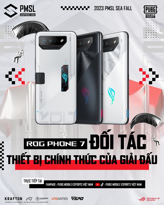 ROG Phone 7 là thiết bị thi đấu chính thức tại 2023 PUBG Mobile Super League SEA Fall - Tin Gaming Gear