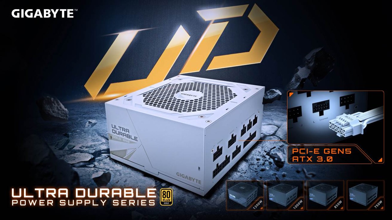 GIGABYTE ra mắt bộ nguồn UD850GM PCIE 5.0 phiên bản màu trắng và UD750GM PCIE 5.0 - Tin Gaming Gear