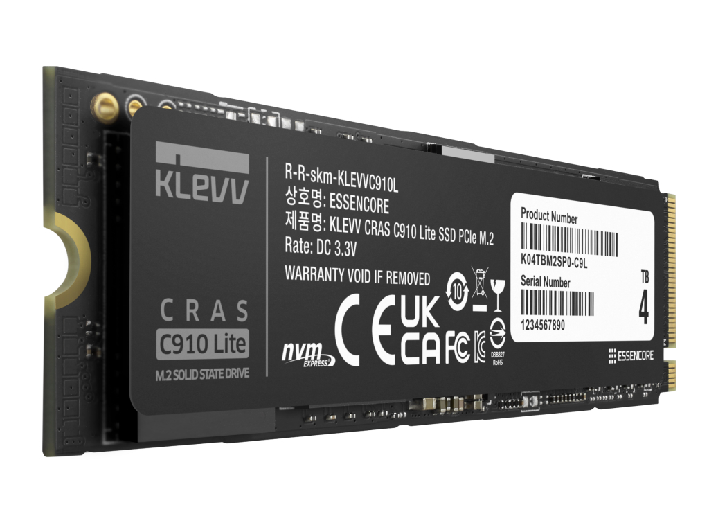 KLEVV ra mắt SSD CRAS C910 Lite M.2 hoàn toàn mới - Tin Gaming Gear