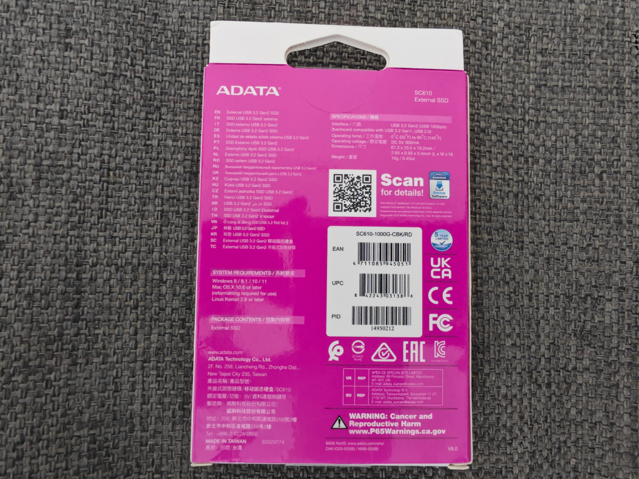 ADATA SC610 External SSD - Đánh Giá Gaming Gear